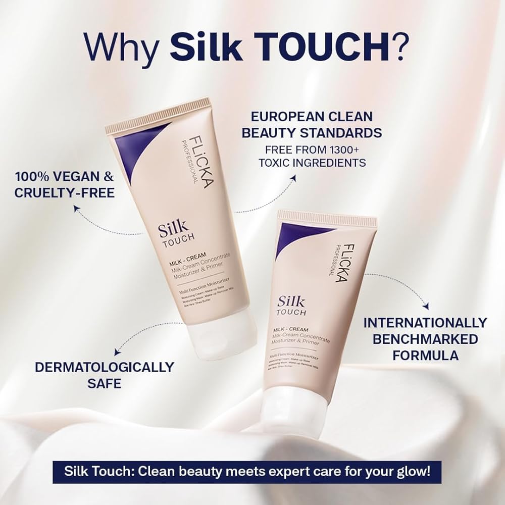 Flicka Silk Touch Milk & Cream – Deep Moisturizing, Softening & Nourishing Skin Care Formula