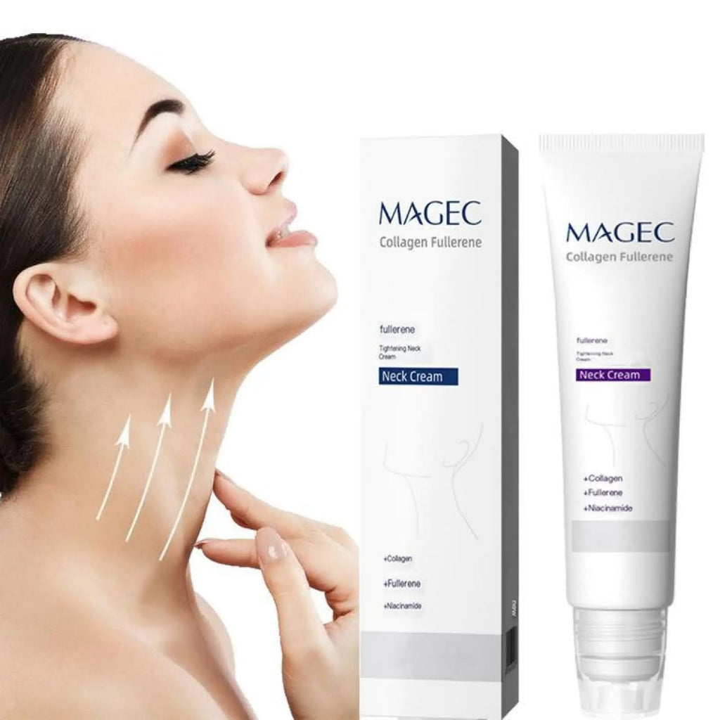 Mages Collagen Fullerene Neck Cream 50ml | Firming & Moisturizing Neck Cream with Niacinamide | Anti-Aging Neck Care for Smooth & Youthful Looking Skin