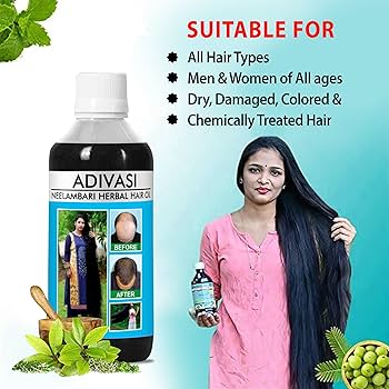 Adivasi Herbal Hair Oil – Natural Ayurvedic Hair Growth & Anti-Hair Fall Oil for Strong, Thick & Healthy Hair