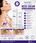 Mages Collagen Fullerene Neck Cream 50ml | Firming & Moisturizing Neck Cream with Niacinamide | Anti-Aging Neck Care for Smooth & Youthful Looking Skin