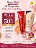 Special Offer 2 in 1 Makeup Deal – Flicka Silk Touch Priming Moisturizer & FV SK Forever Foundation Tube for Smooth, Long-Lasting Glow
