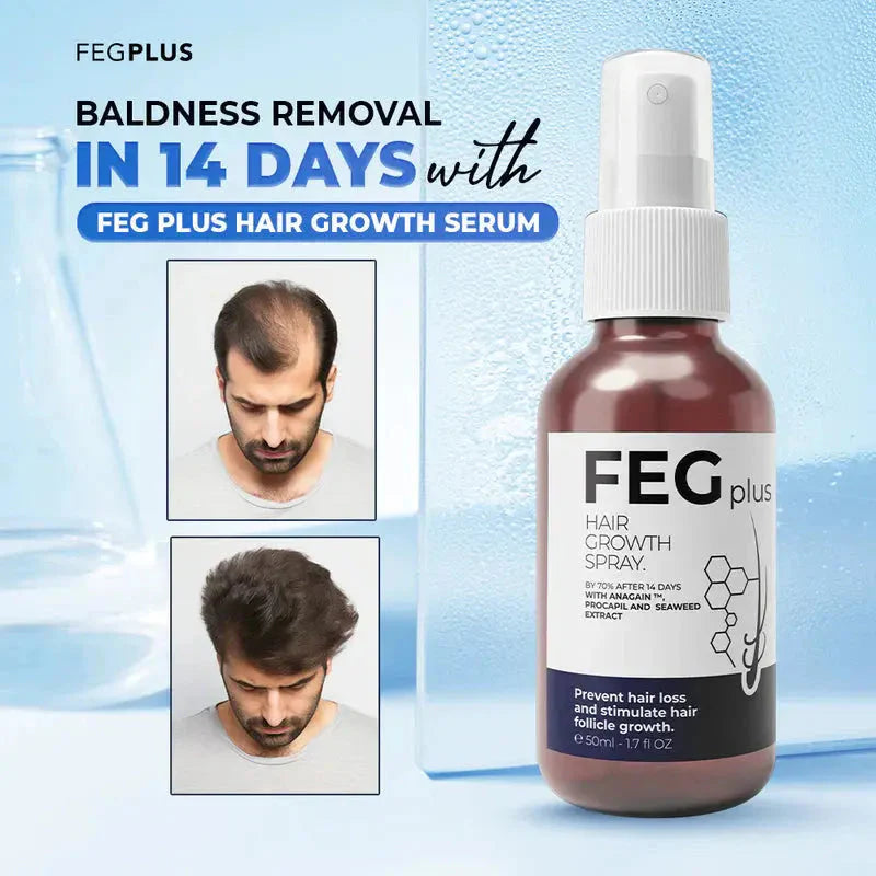 FEG Hair Growth Serum Spray – Advanced Hair Regrowth & Anti-Hair Loss Treatment for Thicker, Stronger Hair