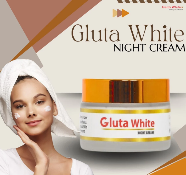 Gluta White Night Cream – Intensive Glutathione Brightening & Skin Repair Night Cream (Deep Nourishing Formula)