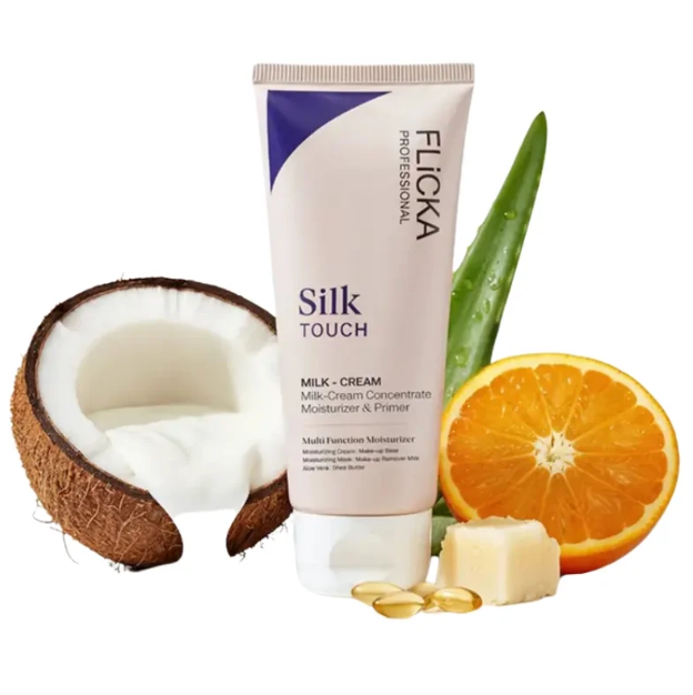 Special Offer 2 in 1 Makeup Deal – Flicka Silk Touch Priming Moisturizer & FV SK Forever Foundation Tube for Smooth, Long-Lasting Glow