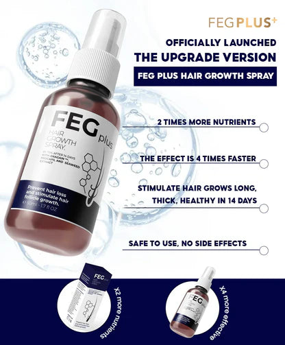 FEG Hair Growth Serum Spray – Advanced Hair Regrowth & Anti-Hair Loss Treatment for Thicker, Stronger Hair