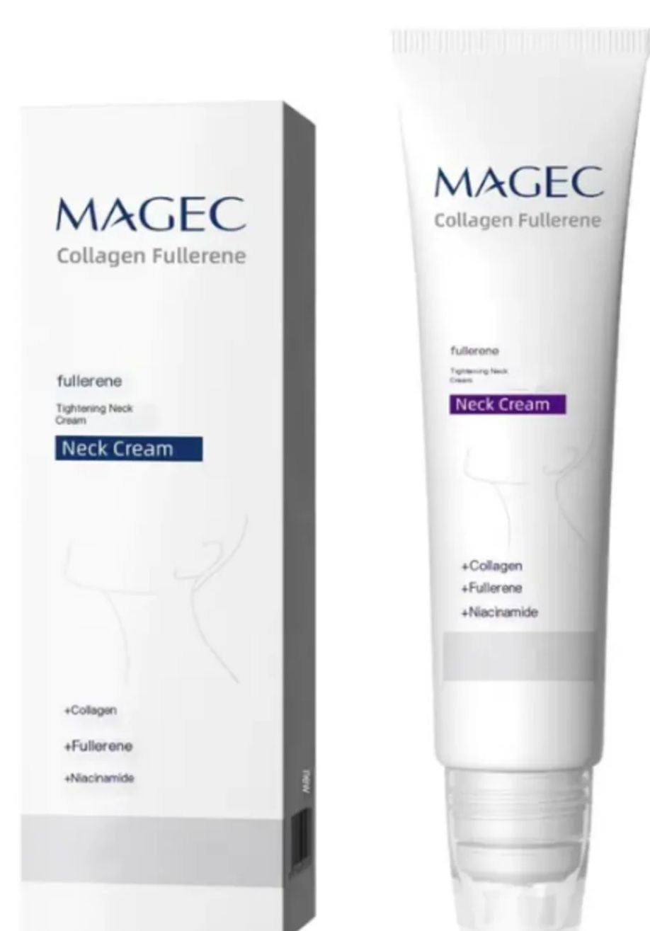 Mages Collagen Fullerene Neck Cream 50ml | Firming & Moisturizing Neck Cream with Niacinamide | Anti-Aging Neck Care for Smooth & Youthful Looking Skin